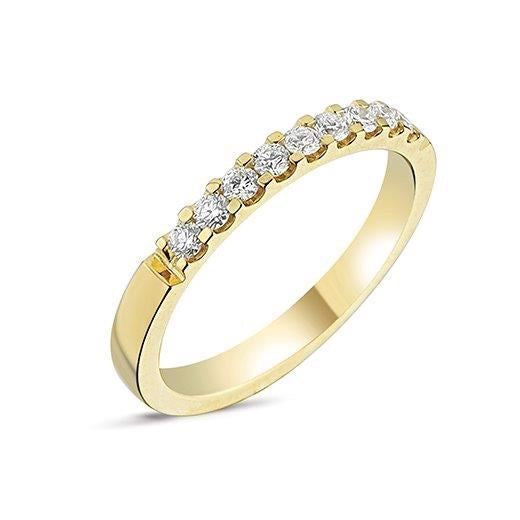 Unik Nuran alliancering i 14 kt guld med 0,27 ct diamanter